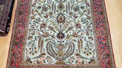 Very Fine Persian Qum Carpet 228cm x 144cm Hand Knotted