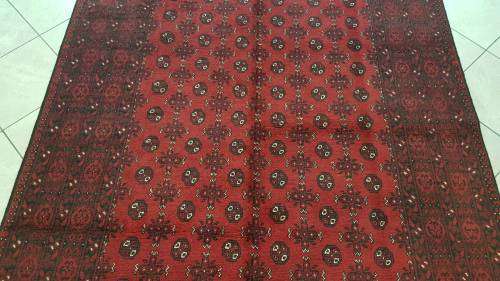 Special Offer!!!PERSIAN CARPET AFGHAN TORKAMAN  285cm x 200cm HAND KNOTTED(with certificate}