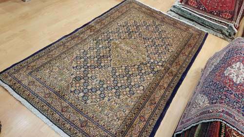 Persian Moud Carpet 197cm x 119cm Hand Knotted