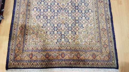 Persian Moud Carpet 197cm x 119cm Hand Knotted