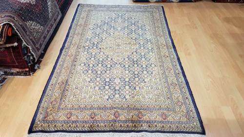 Persian Moud Carpet 197cm x 119cm Hand Knotted