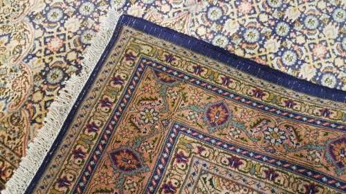 Persian Moud Carpet 197cm x 119cm Hand Knotted