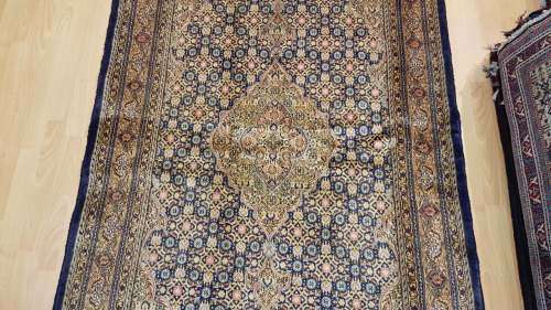 Persian Moud Carpet 197cm x 119cm Hand Knotted