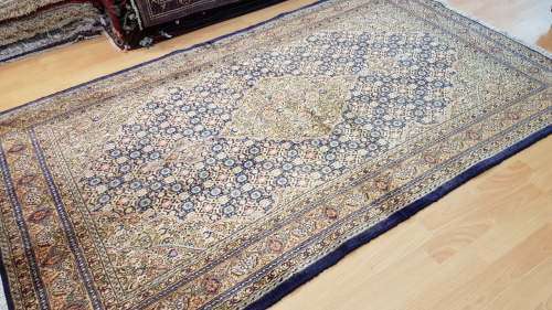 Persian Moud Carpet 197cm x 119cm Hand Knotted