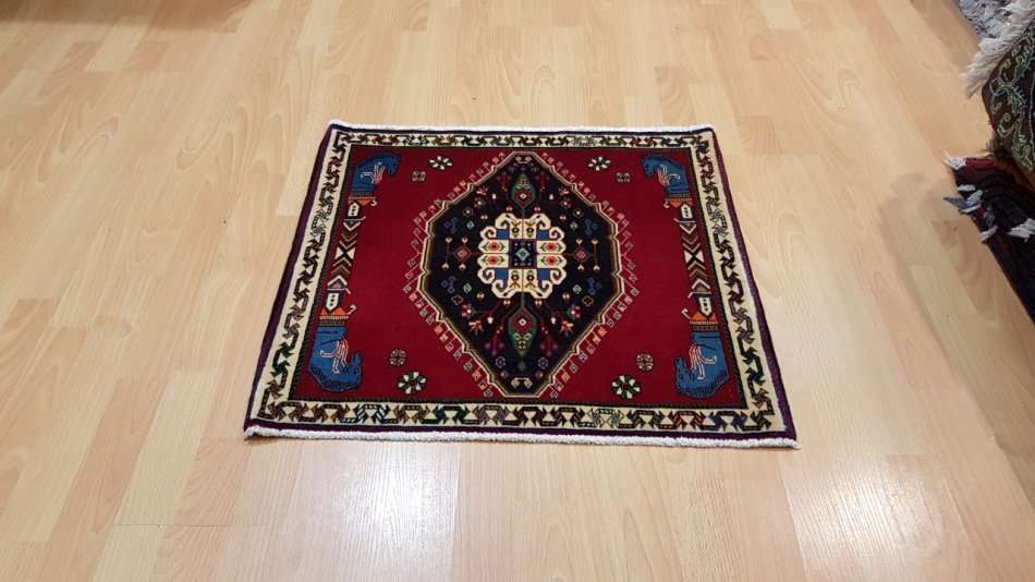 Very Fine Persian Qashgaye Carpet 65cm x 65cm Hand Knotted