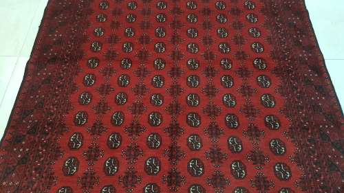 Special Offer!!Persian Red Afghan Carpet 292cm x 195cm Hand Knotted