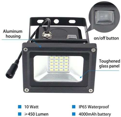Brand new 10W LED solar remote control floodlight with solar panel