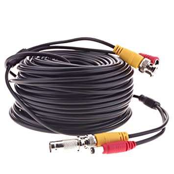 30m Video Power Cable CCTV Security Camera Extension Wire DVR BNC Cord