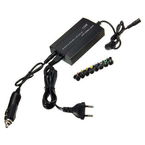 120W Universal AC/DC to DC Adapter Inverter Car Charger Power Supply For Laptop