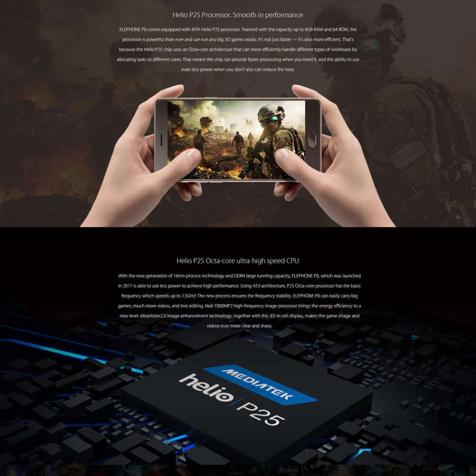 P8 4G Mobile Phone 6GB+64GB 21MP  < FREE DELIVERY >