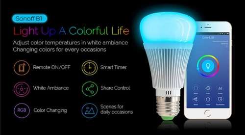 Sonoff B1 Dimmer Wi-Fi E27 Smart LED Light Bulb <BEST BUY>