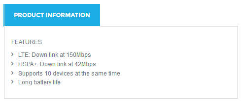 Vodafone R216-Z LTE MiFi Router (BEST BUY)