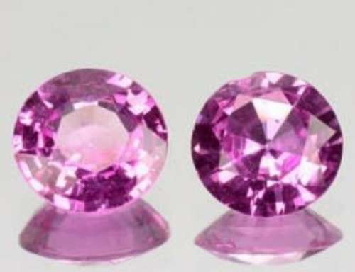 0.05cts - PAIR - 100% Natural Stunning PINK SAPPHIRES - Diamond Cut