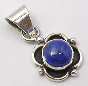 ***GORGEOUS LAPIS LAZULI*** Sterling Silver Pendant