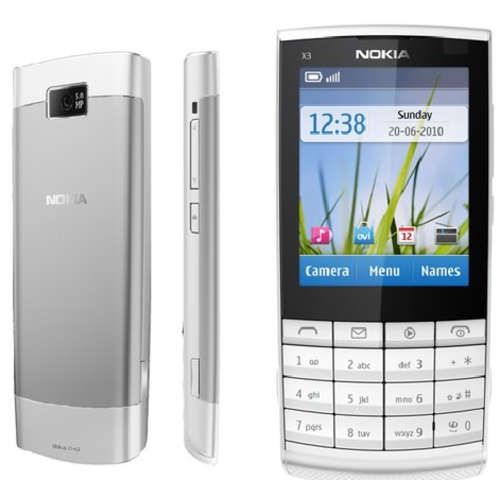 Nokia X3-02 Touch & Type 3G Wifi Mobile Phone White Whatsapp Facebook 5MP Camera+8G free memory card