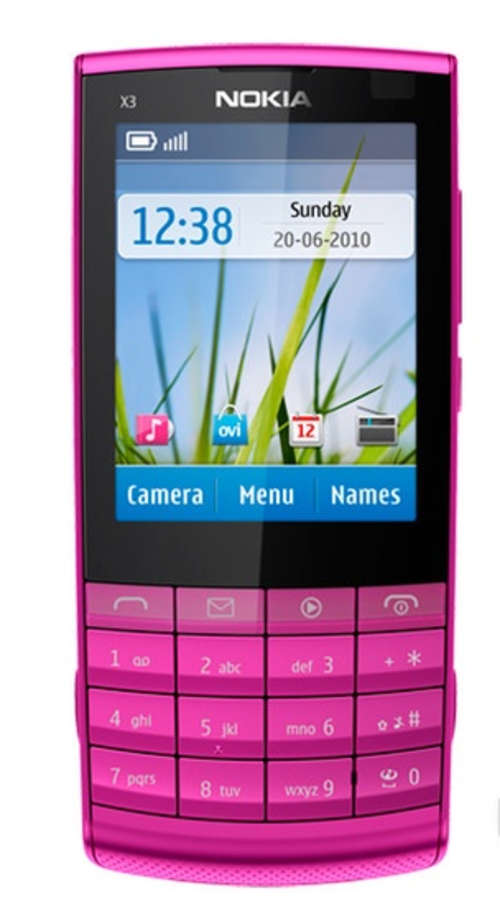Nokia X3-02 Touch and Type 3G Wifi Mobile Phone Pink Whatsapp Facebook 5MP Cam+8G free memory card