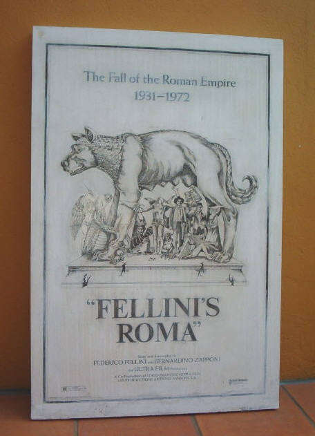 MOVIE POSTER: FELLINI'S ROMA - The Fall of the Roman Empire (1931-1972)