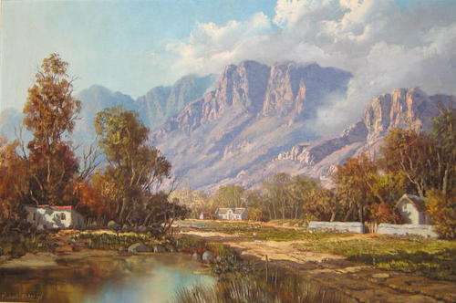 MICHAEL ALBERTYN SENIOR (1938) -  LARGE FRAMED OIL