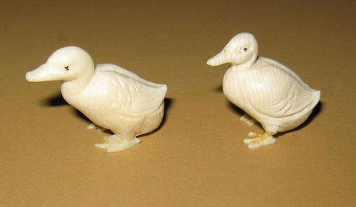 IVORY DUCKS: PAIR - MINIATURE