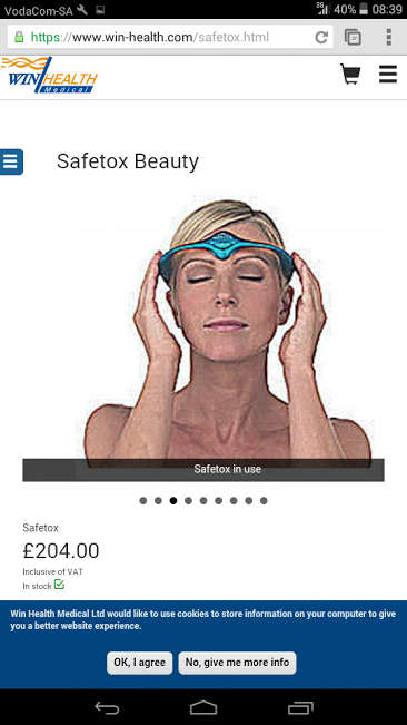 Safetox Anti  wrinkle machine