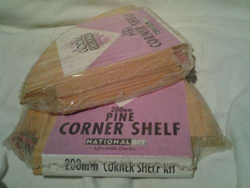 SHELF KIT --- 200 mm PINE CORNER SHELF DIY --- 2 KITS AVAILABLE --- BUY BOTH GET FREE SHIPPING!!!