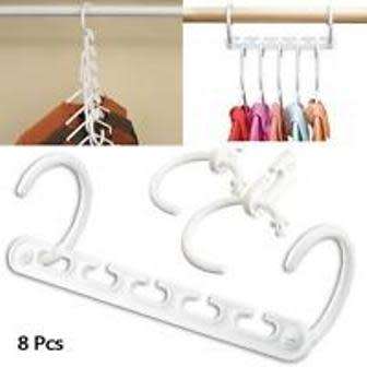 8 pcs Space Saver WONDER HANGER Magic Clothes Hook Closet Organizer