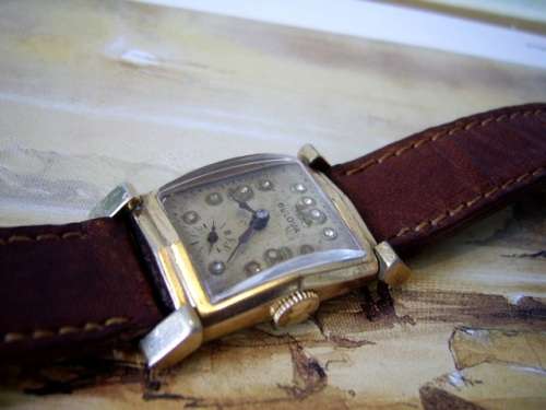 VINTAGE BULOVA 1947 DIAMOND DIAL
