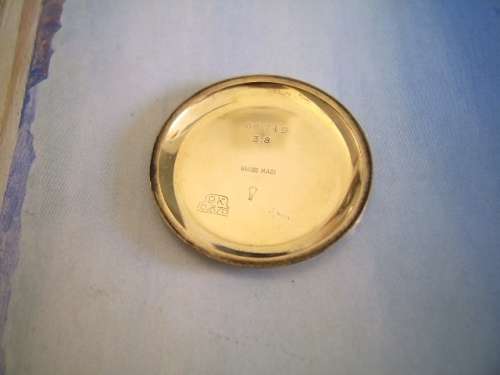 VINTAGE 9 KT GOLD CYMA BIG PILOT WATCH FROM THE 40'S