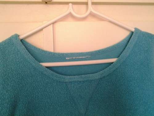 WOMEN'S PLUS SIZE 2X TURQUOISE BLUE FLEECE TOP - COMFY, CASUAL WEAR