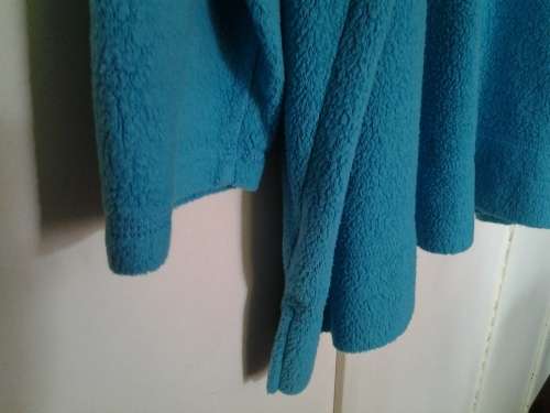 WOMEN'S PLUS SIZE 2X TURQUOISE BLUE FLEECE TOP - COMFY, CASUAL WEAR