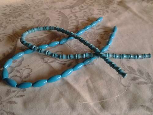 2 STRINGS OF GENUINE TURQUOISE  BEADS - R150 FOR BOTH
