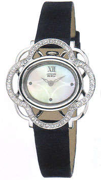 CITIZEN ECO DRIVE LOBELLA CRYSTAL WATCH-- FREE SHIPPING