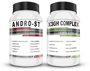 COMBO **** Andro-ST (Testosterone P-SARM) & X3GH Complex (HGH Potentiator)**** COMBO