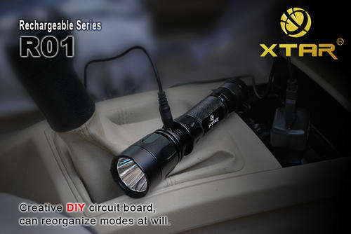 BARGAIN BIN -> XTAR R01 800lm 198m Throw-Rechargeable series Combo Set Torch XML T6 - Free Shipping