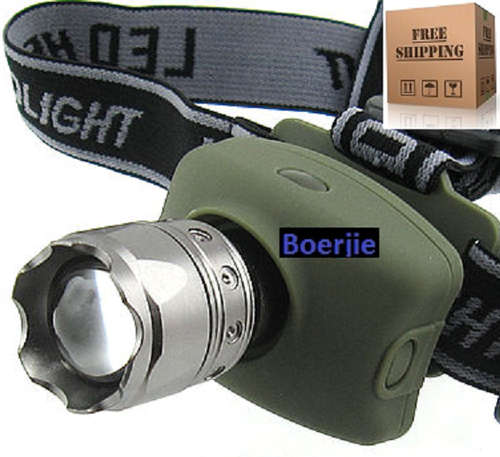 CREE LED 300Lumens 5W LED Hlight Silver FREE SHIPPING, INCL 3AAA BATTERIES