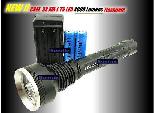 SKYRAY 4000 Lumens 3x CREE T6 LED Torch FREE SHIPPING