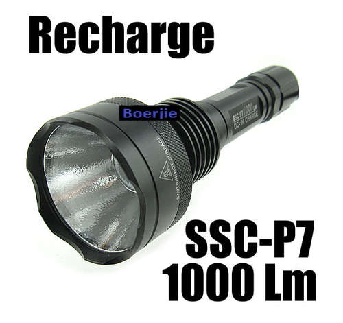 Bargain Bin SSC-P7 1000 Lum LED Torch Rechargeable Lamp Flashlight