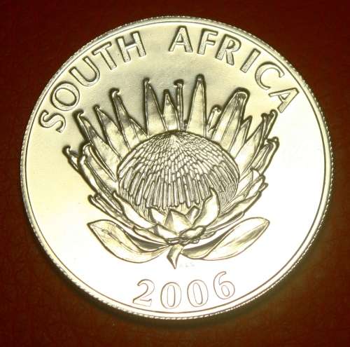 2006 Silver R1 - RSA UNC Protea Series-Nobel Prize Winner ~ Archbishop Desmon M. Tutu