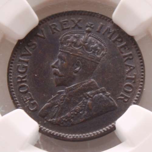 1931  Penny Farthing / 1/4 Penny ~ "SUID AFRICA" ~ Union of South Africa MS61BN