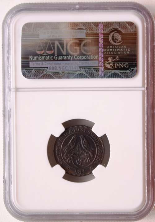 1931  Penny Farthing / 1/4 Penny ~ "SUID AFRICA" ~ Union of South Africa MS61BN