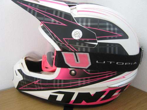 ONE INDUSTRIES MX HELMET AND UTOPIA GOGGLES