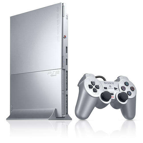 PS 2 SILVER SLIM CONSOLE - FIFA 2005-COLLIN MC RAE RALLY