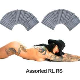 Free Shipping 250 Pcs Sterilized Assorted Tattoo Needles Set