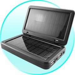 GO GREEN - NEVER BE WITHOUT POWER! - Solar Charger for Portable Electronics - Green Power