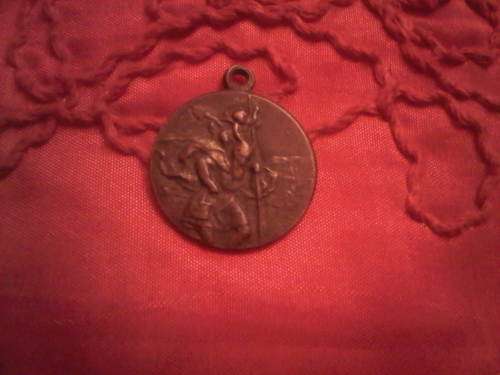Copper Saint Christopher Pendant