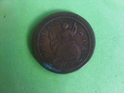 Britannia Hammered 1723 Coin