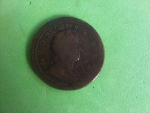 Britannia Hammered 1723 Coin