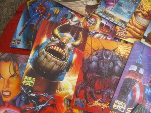 31x Marvel Masterpiece collectable cards