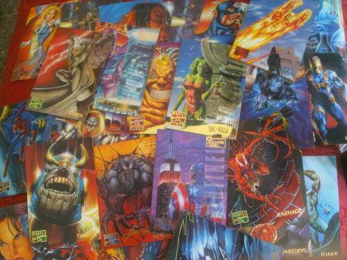 31x Marvel Masterpiece collectable cards