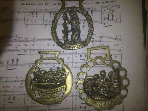 Vintage Brass Horse Ornaments